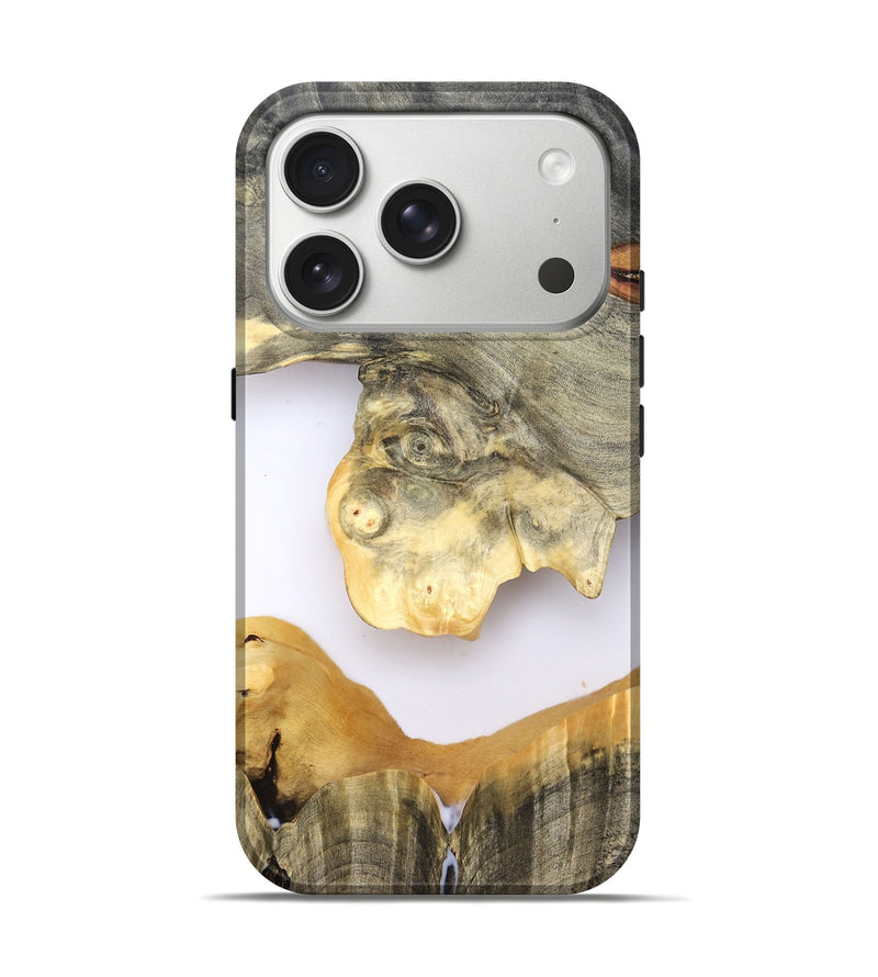iPhone 17 Pro Wood Live Edge Phone Case - William (Clear, 828541)