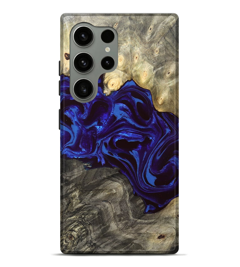 Galaxy S24 Ultra Wood Live Edge Phone Case - Raiden (Blue, 828554)