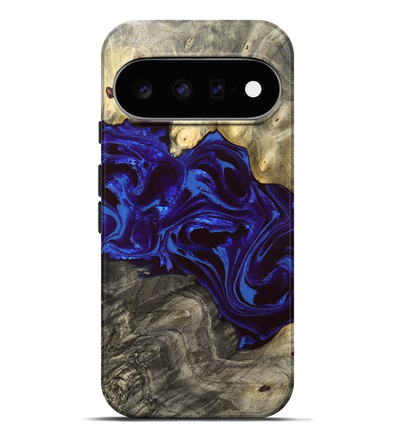 Pixel 11 Pro XL Wood Live Edge Phone Case - Raiden (Blue, 828554)
