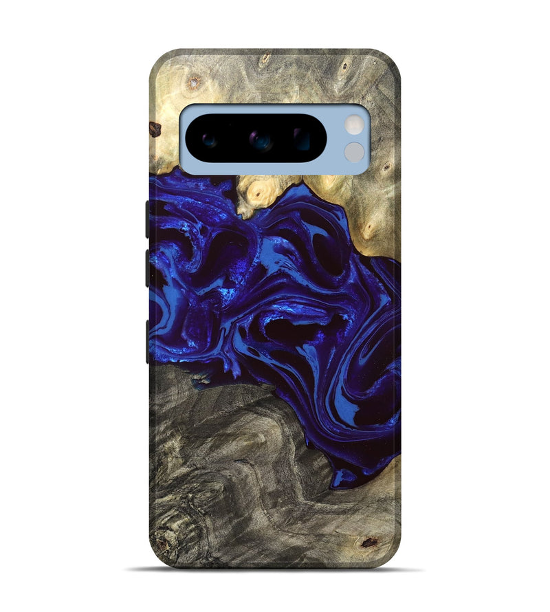 Pixel 8 Pro Wood Live Edge Phone Case - Raiden (Blue, 828554)