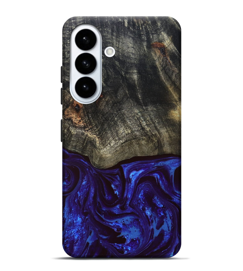 Galaxy S26 Plus Wood Live Edge Phone Case - Delphia (Blue, 828556)