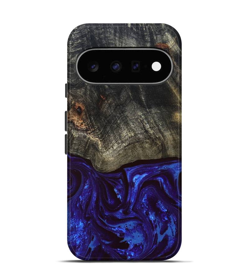 Pixel 11 Wood Live Edge Phone Case - Delphia (Blue, 828556)