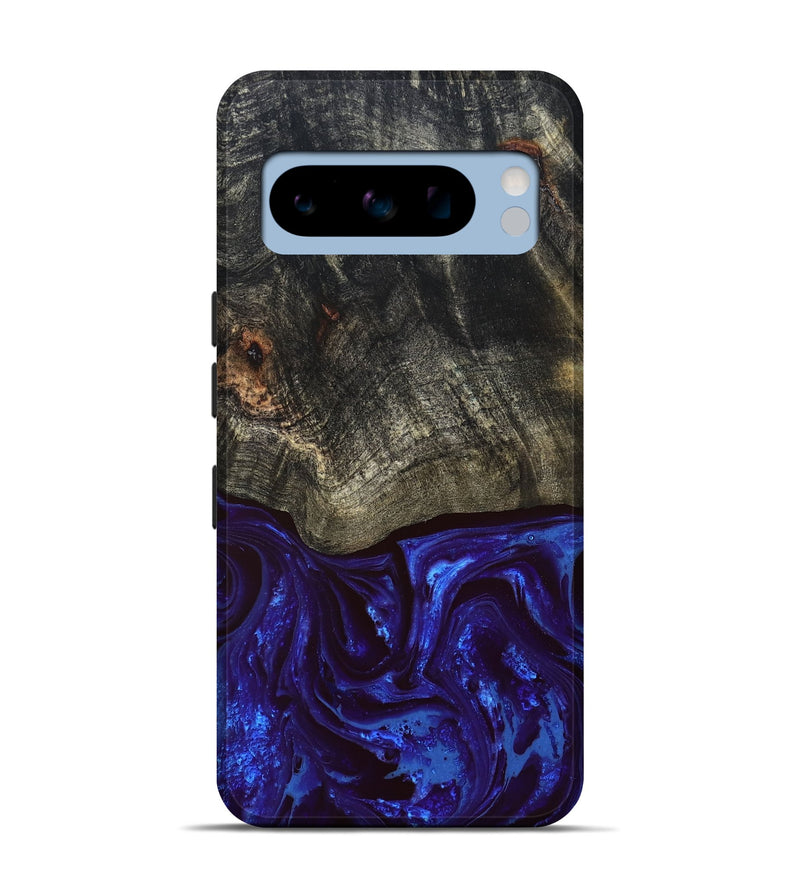 Pixel 8 Pro Wood Live Edge Phone Case - Delphia (Blue, 828556)