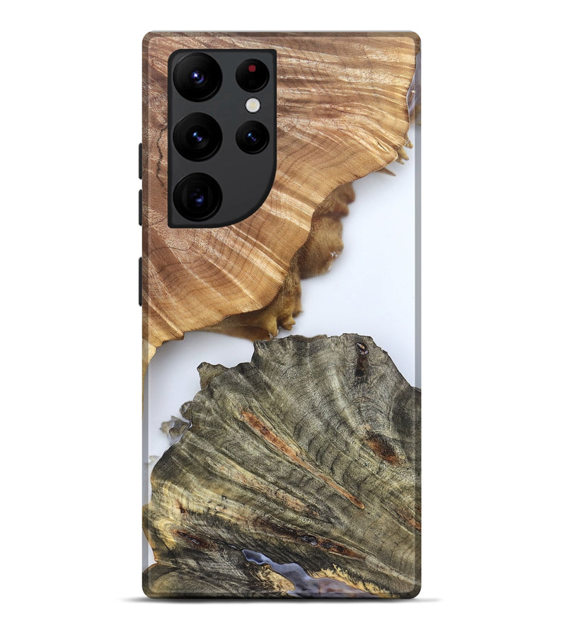 Galaxy S22 Ultra Wood Live Edge Phone Case - Carissa (Clear, 828557)