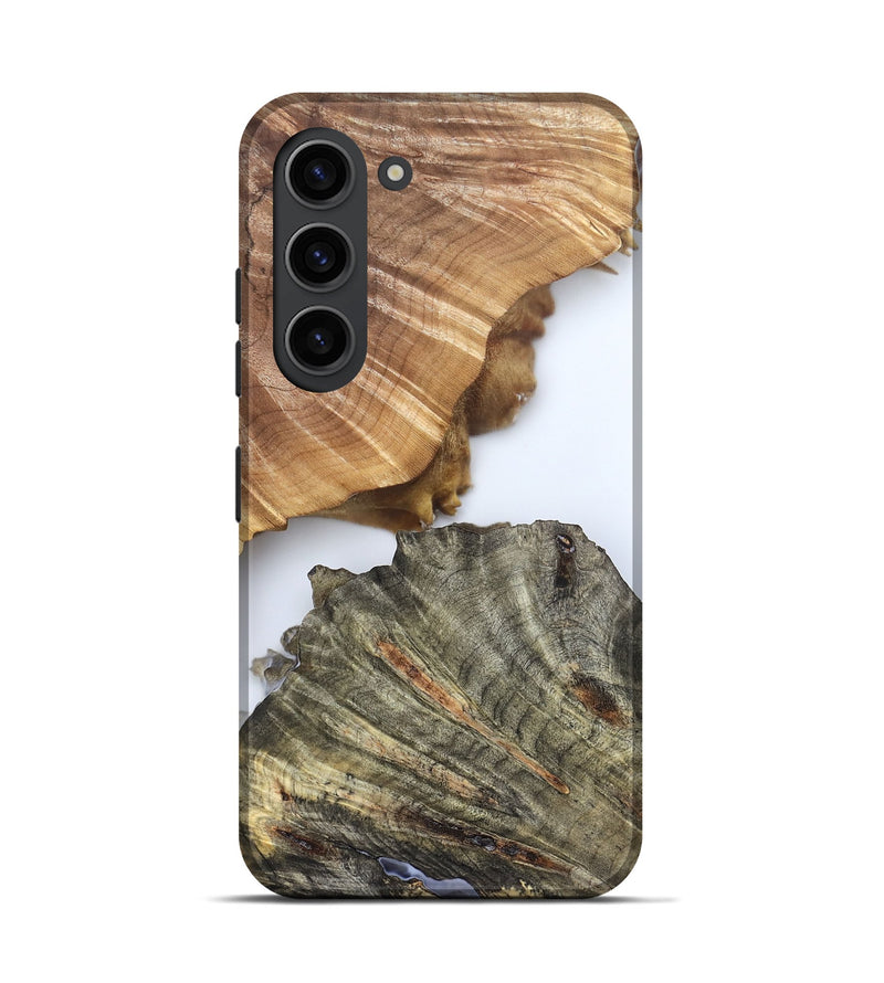 Galaxy S23 Wood Live Edge Phone Case - Carissa (Clear, 828557)
