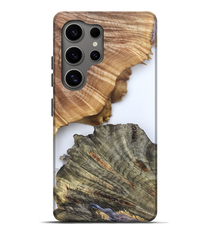 Galaxy S25 Ultra Wood Live Edge Phone Case - Carissa (Clear, 828557)