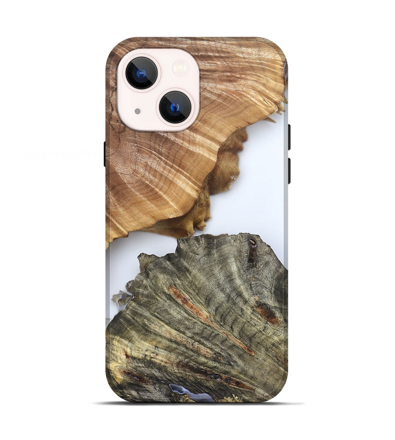 iPhone 13 Wood Live Edge Phone Case - Carissa (Clear, 828557)