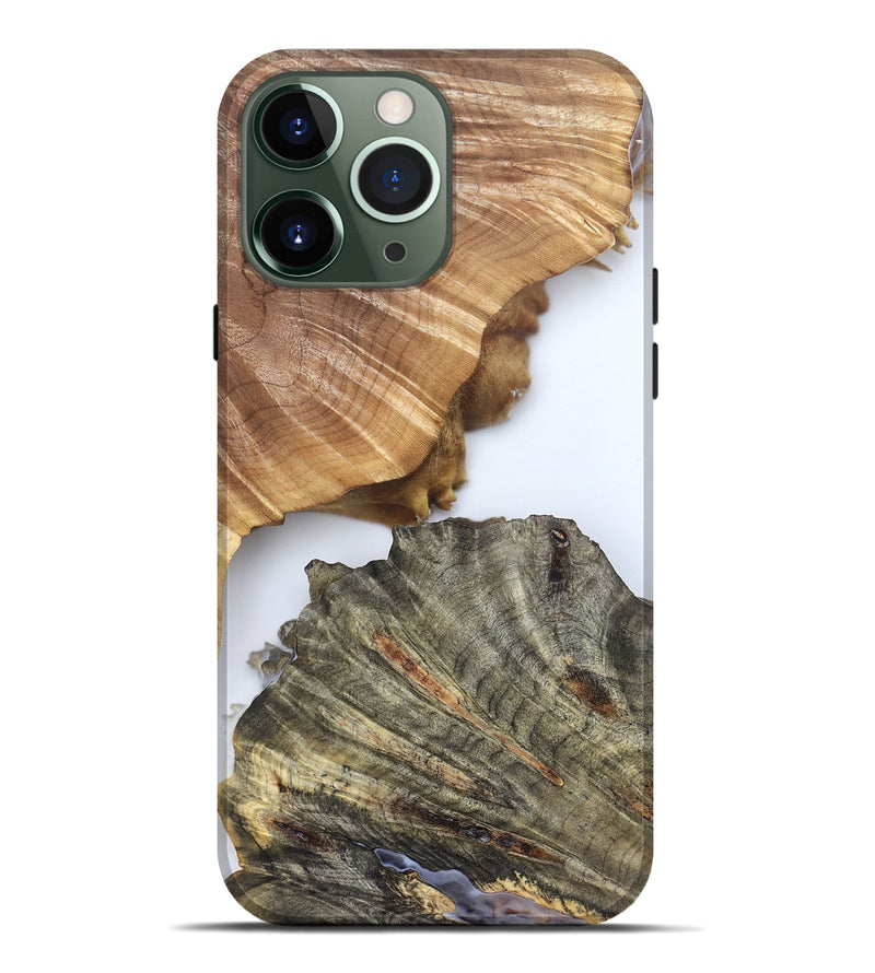 iPhone 13 Pro Max Wood Live Edge Phone Case - Carissa (Clear, 828557)