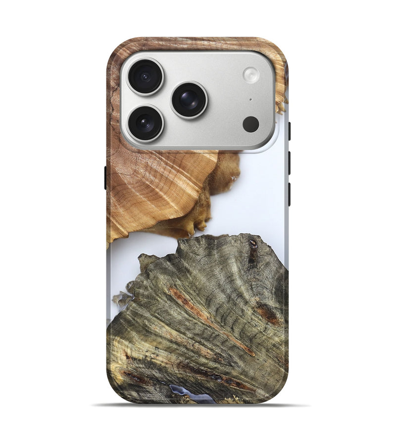 iPhone 17 Pro Wood Live Edge Phone Case - Carissa (Clear, 828557)