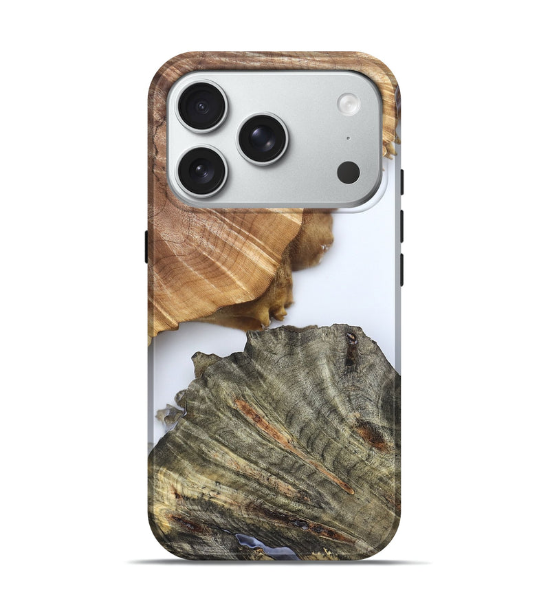 iPhone 18 Pro Wood Live Edge Phone Case - Carissa (Clear, 828557)