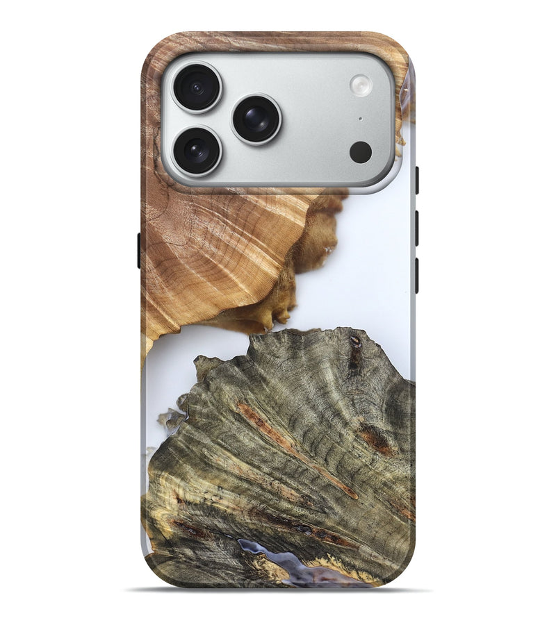 iPhone 18 Pro Max Wood Live Edge Phone Case - Carissa (Clear, 828557)