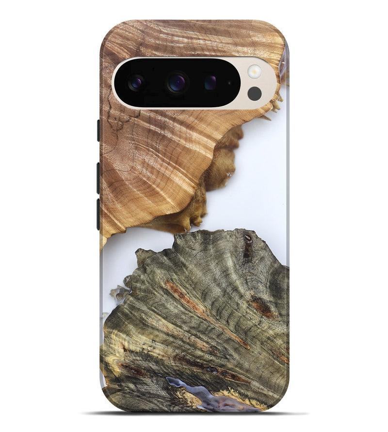 Pixel 10 Pro XL Wood Live Edge Phone Case - Carissa (Clear, 828557)