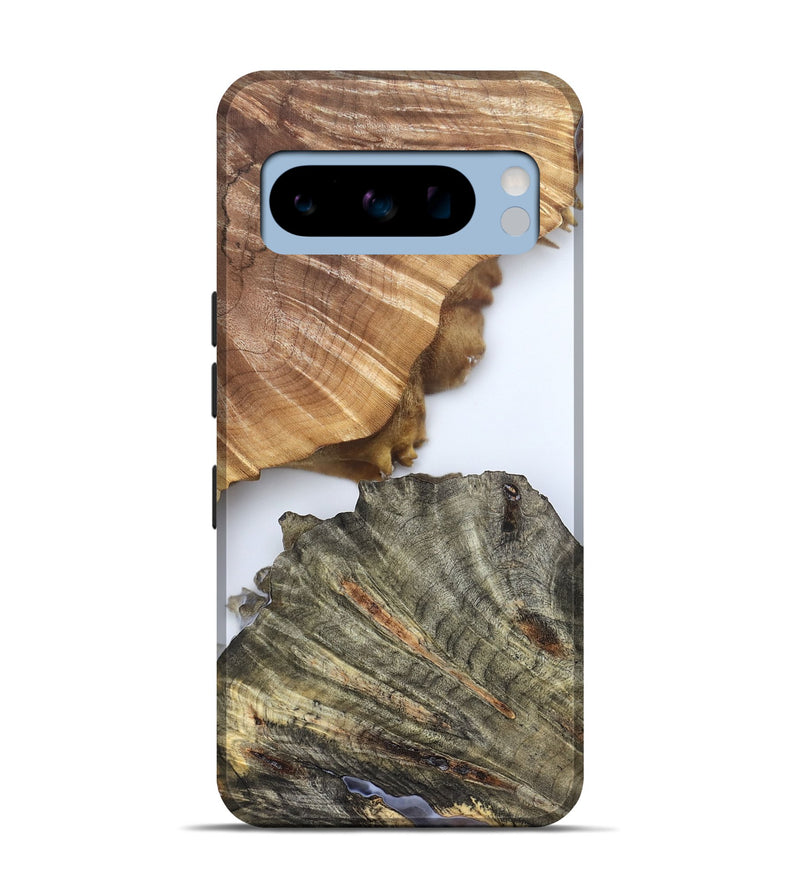 Pixel 8 Pro Wood Live Edge Phone Case - Carissa (Clear, 828557)
