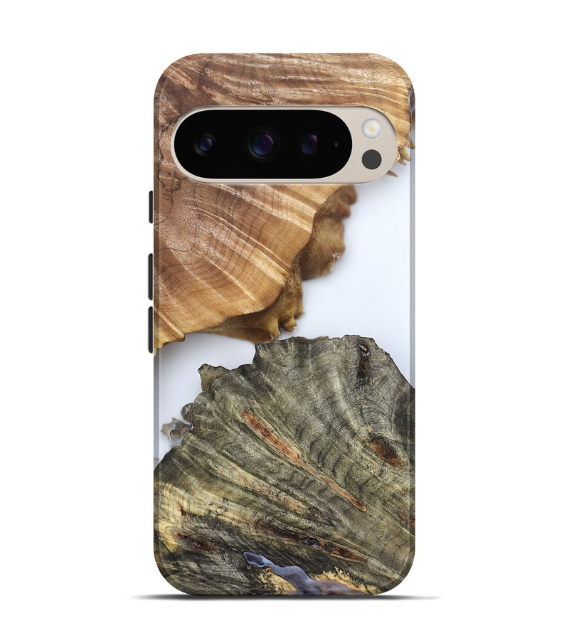 Pixel 9 Wood Live Edge Phone Case - Carissa (Clear, 828557)