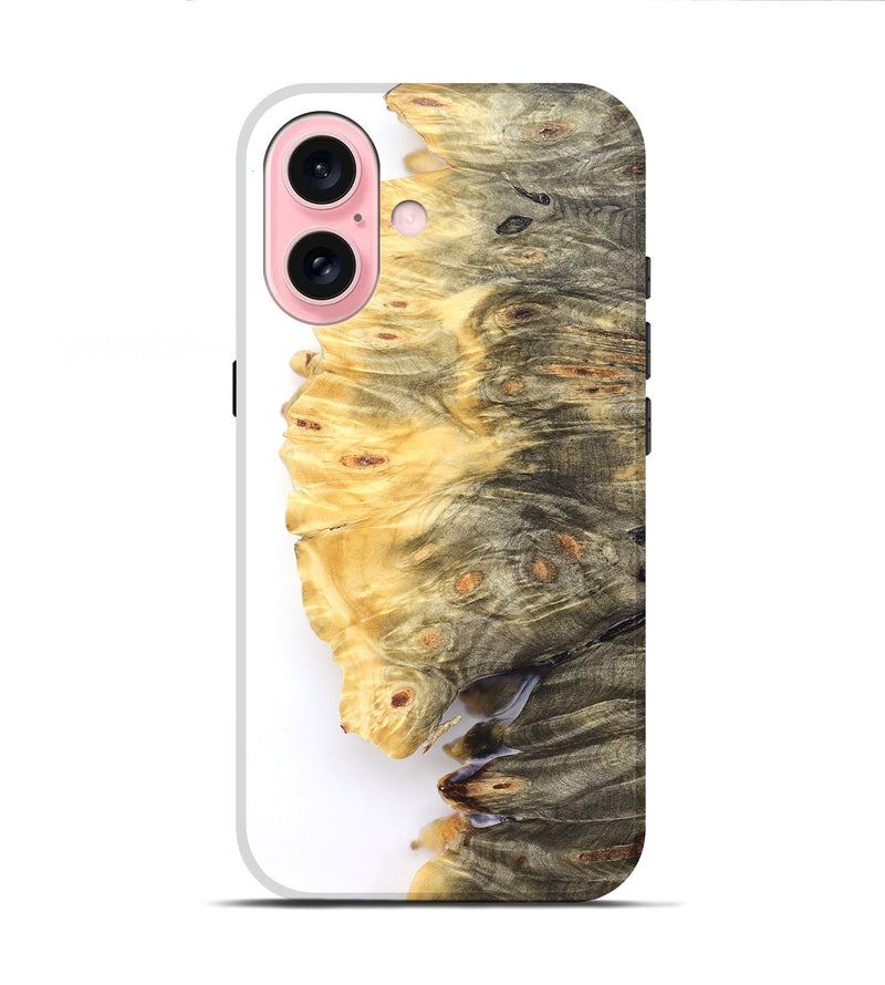 iPhone 16 Wood Live Edge Phone Case - Shanda (Clear, 828558)