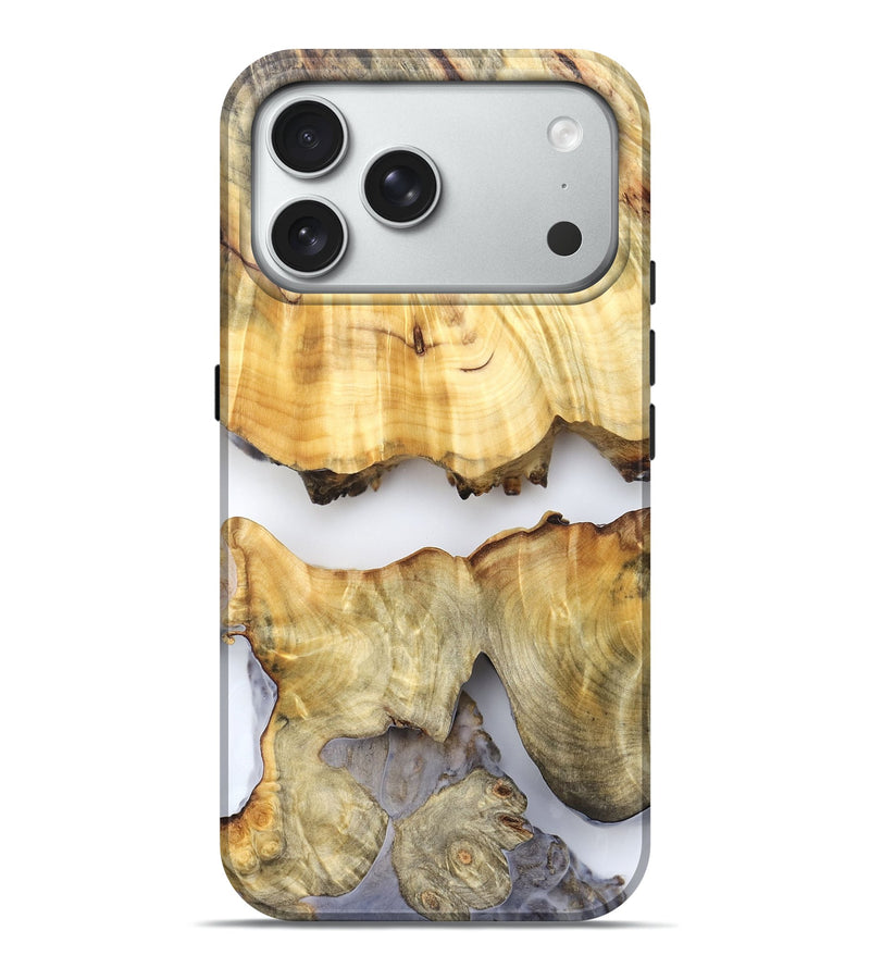 iPhone 18 Pro Max Wood Live Edge Phone Case - Kesha (Clear, 828559)