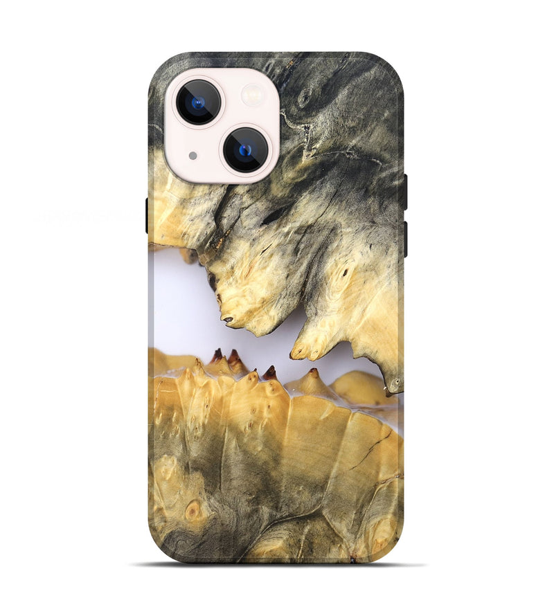 iPhone 13 Wood Live Edge Phone Case - Ardith (Clear, 828560)