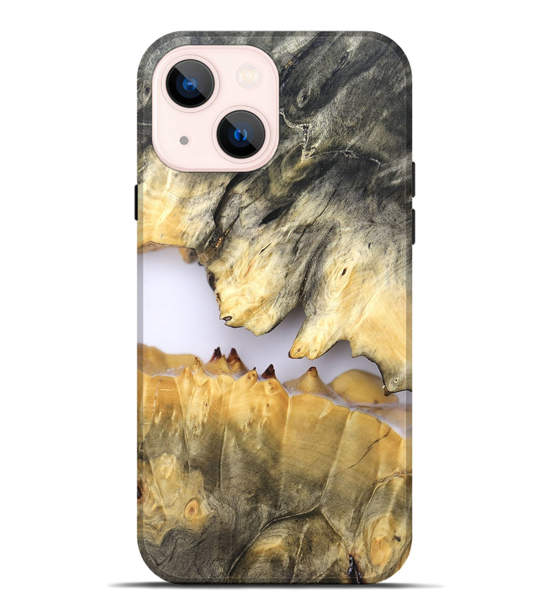 iPhone 14 Plus Wood Live Edge Phone Case - Ardith (Clear, 828560)