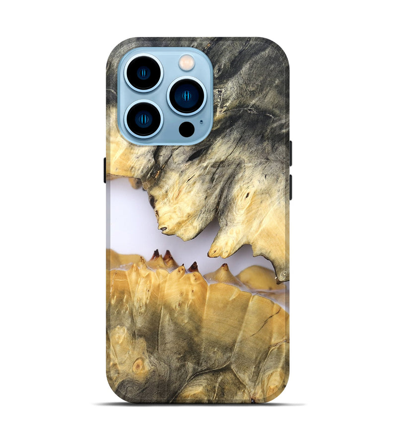 iPhone 14 Pro Wood Live Edge Phone Case - Ardith (Clear, 828560)