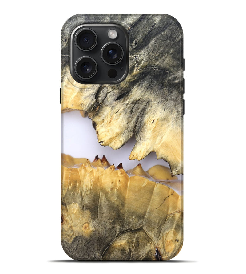 iPhone 16 Pro Max Wood Live Edge Phone Case - Ardith (Clear, 828560)