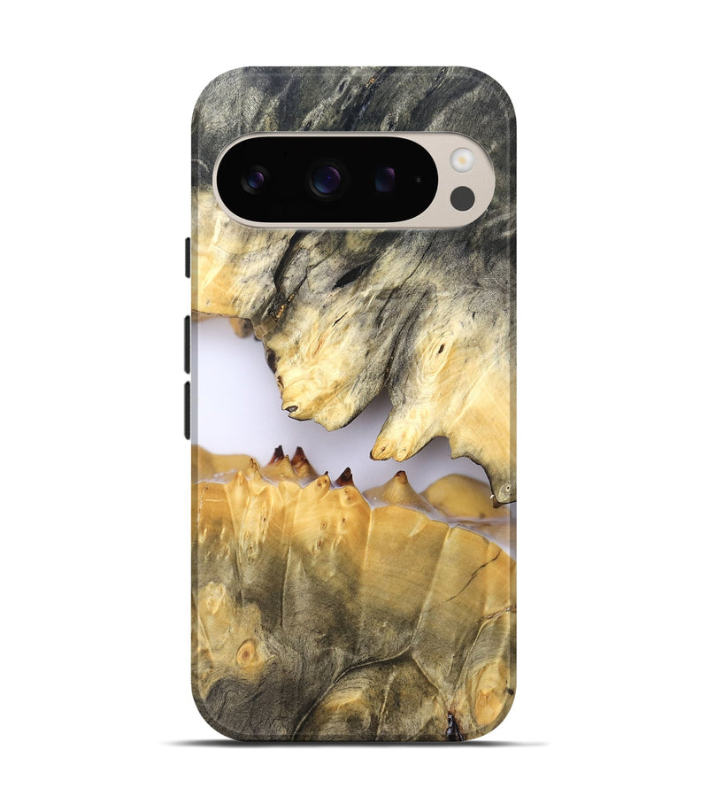 Pixel 9 Pro Wood Live Edge Phone Case - Ardith (Clear, 828560)
