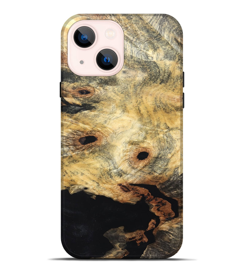 iPhone 14 Plus Wood Live Edge Phone Case - Nola (Solid Wood, 828562)