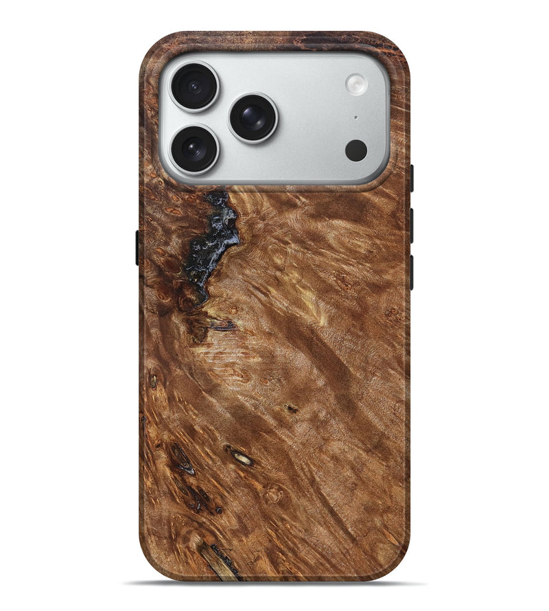 iPhone 18 Pro Max Wood Live Edge Phone Case - Kale (Solid Wood, 828566)