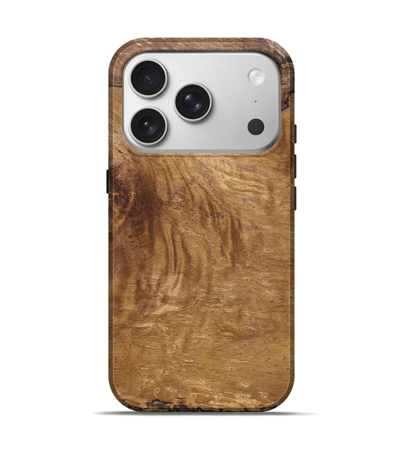 iPhone 17 Pro Wood Live Edge Phone Case - Odie (Solid Wood, 828570)