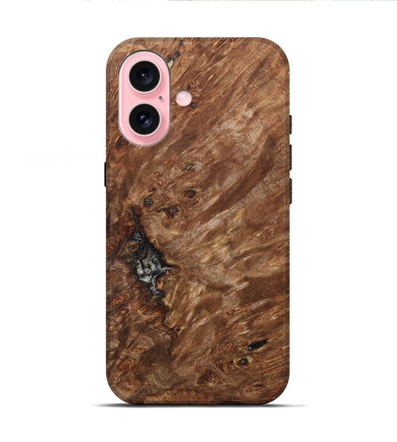 iPhone 16 Wood Live Edge Phone Case - Joann (Solid Wood, 828574)