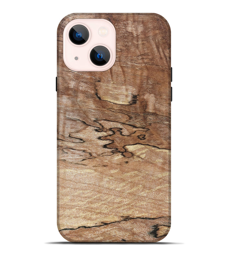 iPhone 14 Plus Wood Live Edge Phone Case - Juli (Solid Wood, 828578)