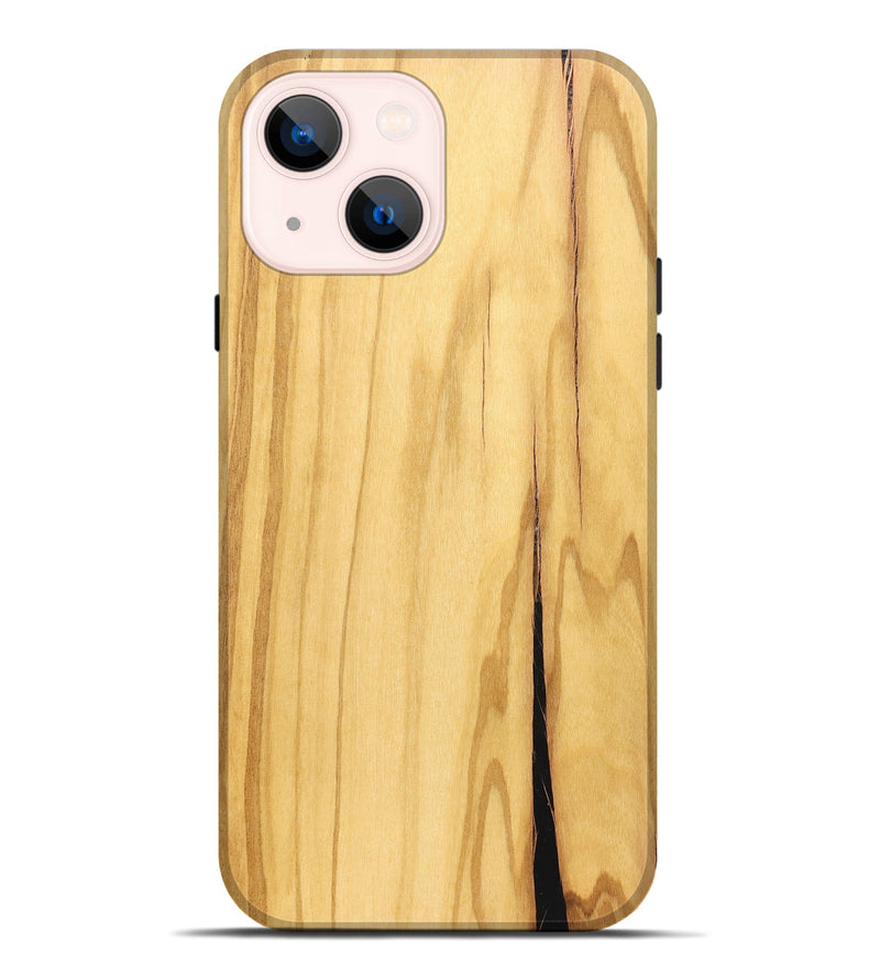 iPhone 14 Plus Wood Live Edge Phone Case - Davon (Solid Wood, 828583)