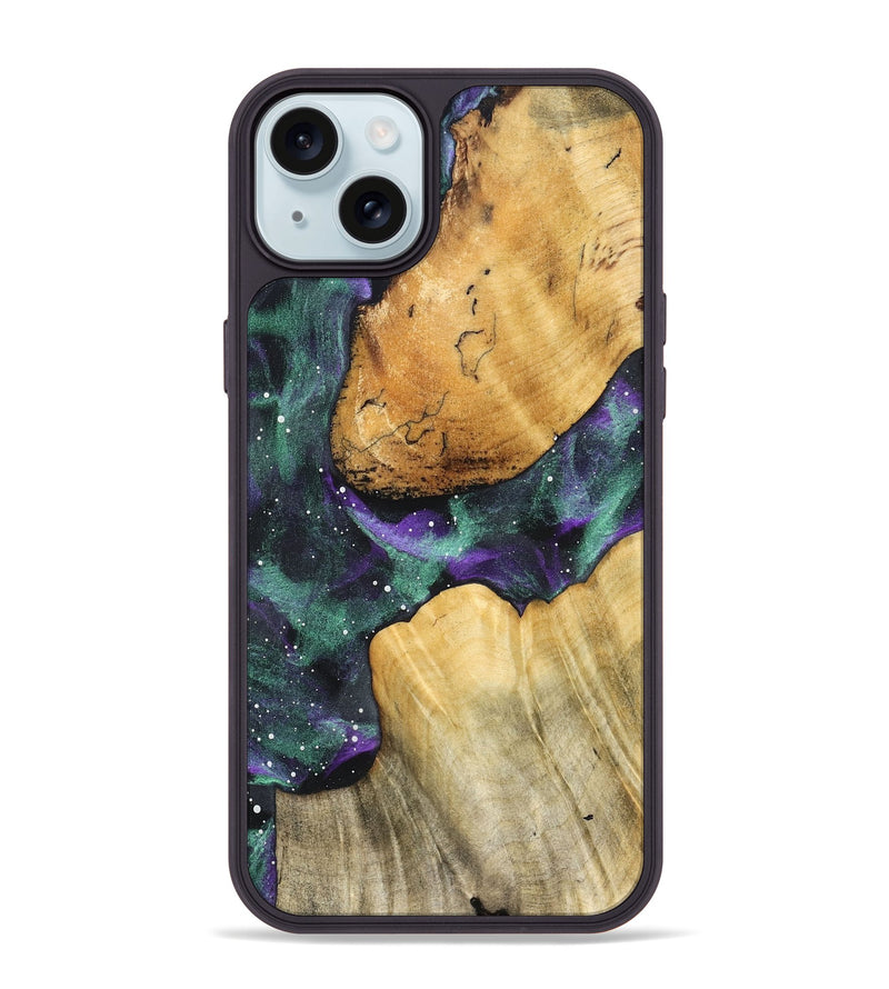 iPhone 15 Plus Wood Phone Case - Farrah (Cosmos, 828601)