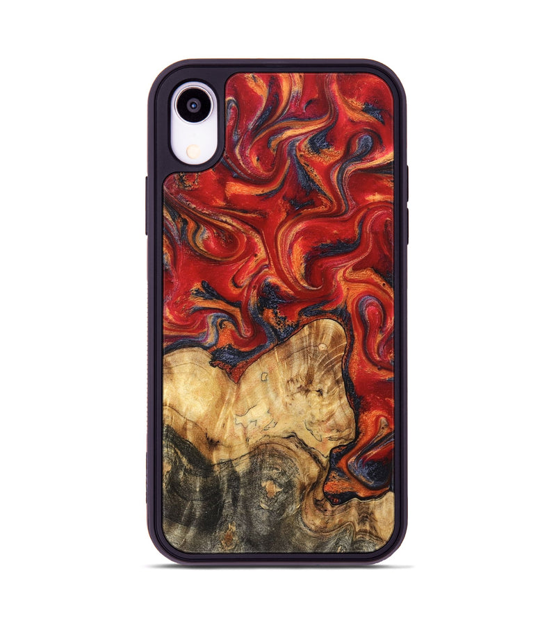 iPhone Xr Wood Phone Case - Kylen (Red, 828615)