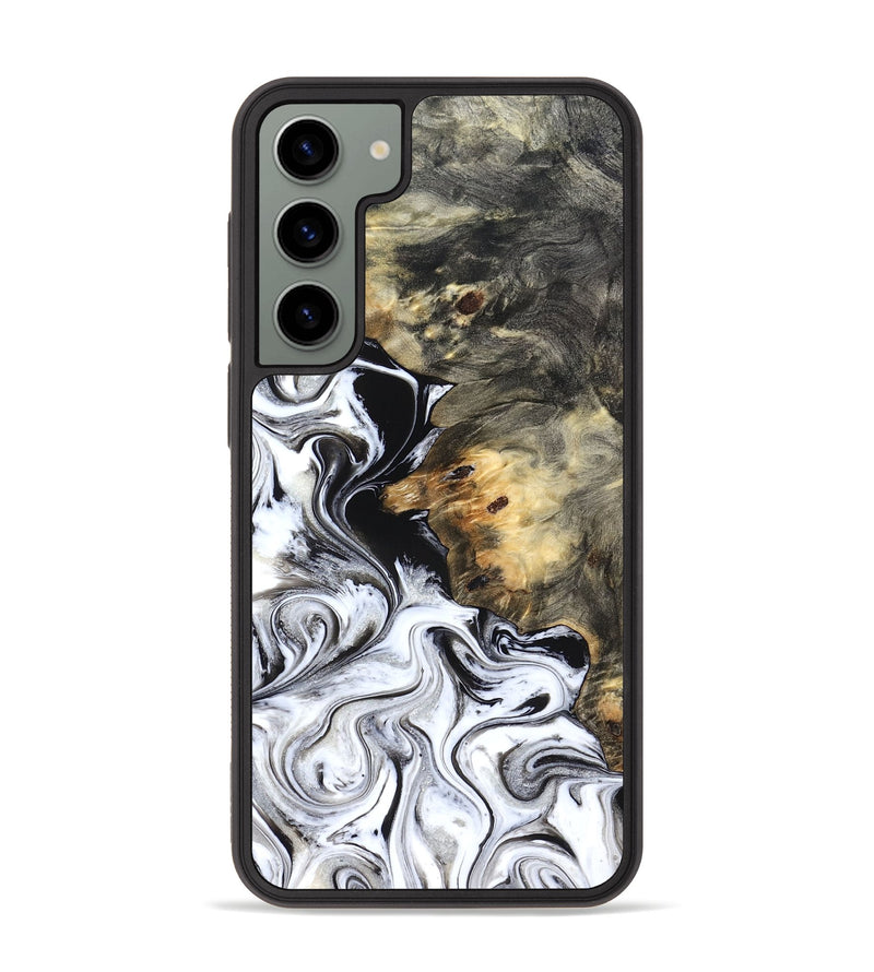 Galaxy S23 Plus Wood Phone Case - Kennedy (Black & White, 828623)