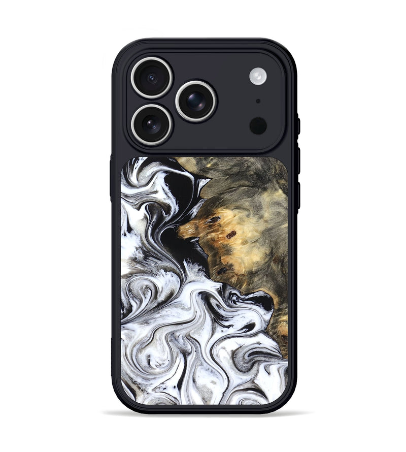 iPhone 17 Pro Wood Phone Case - Kennedy (Black & White, 828623)