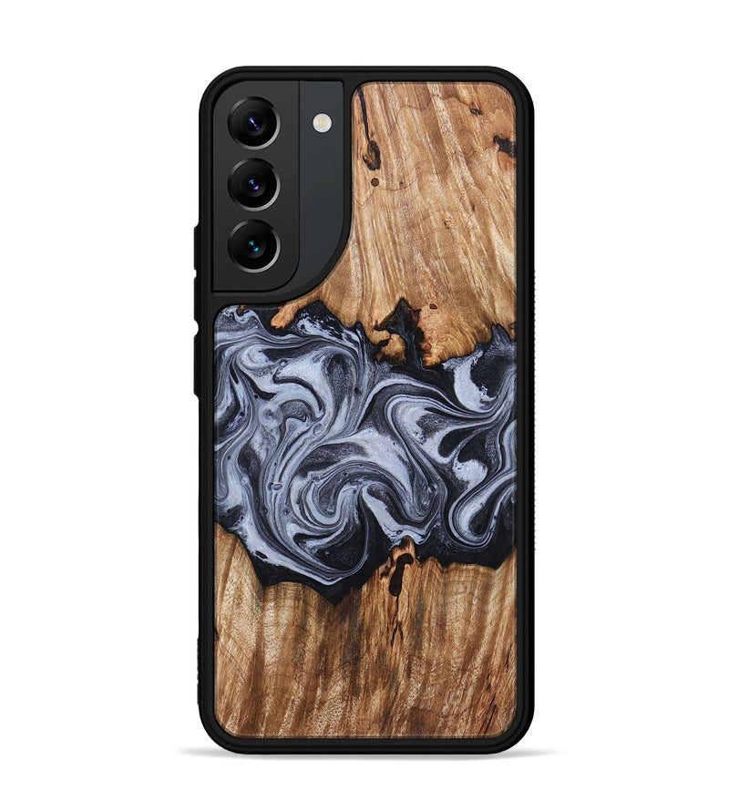 Galaxy S22 Plus Wood Phone Case - Shamar (Black & White, 828624)