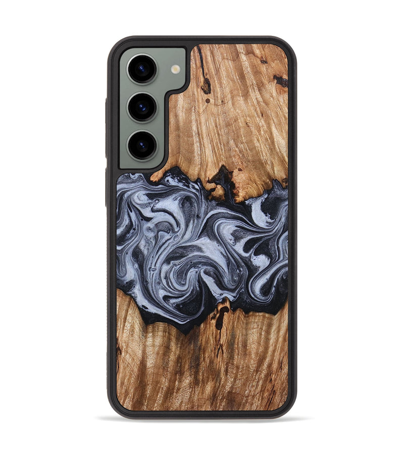 Galaxy S23 Plus Wood Phone Case - Shamar (Black & White, 828624)