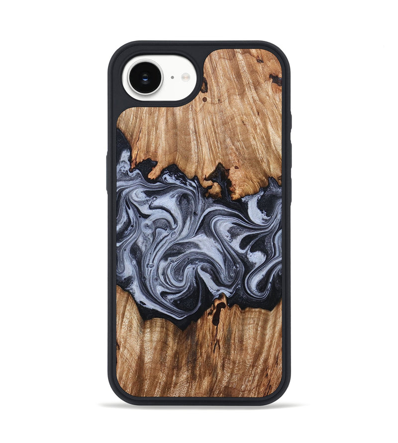 iPhone 16e Wood Phone Case - Shamar (Black & White, 828624)
