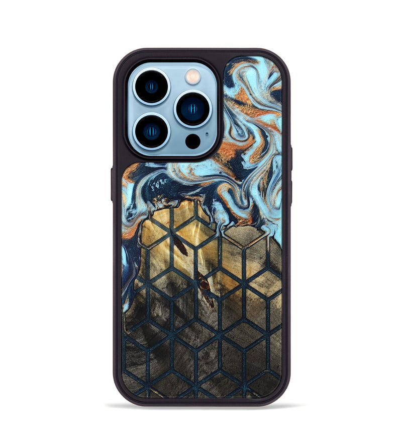 iPhone 14 Pro Wood Phone Case - Zaylee (Pattern, 828645)