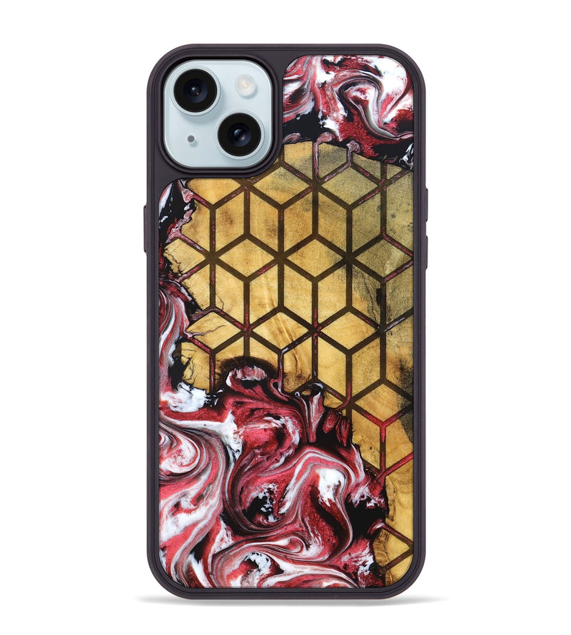 iPhone 15 Plus Wood Phone Case - Kalyn (Pattern, 828647)
