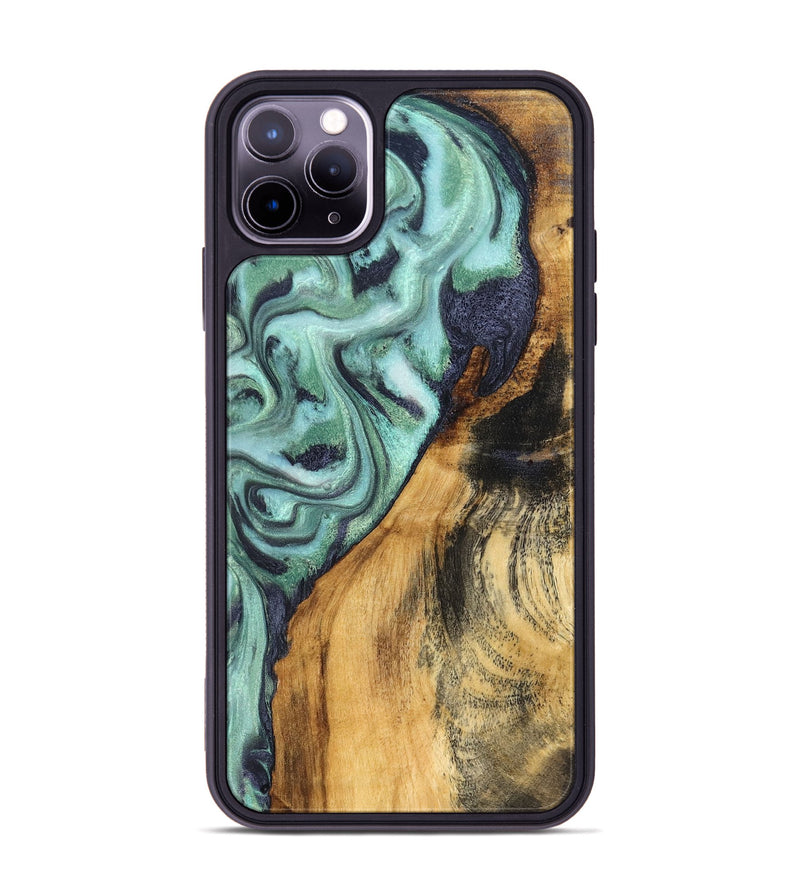 iPhone 11 Pro Max Wood Phone Case - Odessa (Green, 828663)