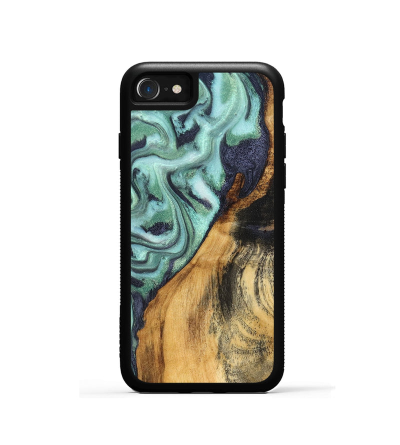 iPhone SE Wood Phone Case - Odessa (Green, 828663)