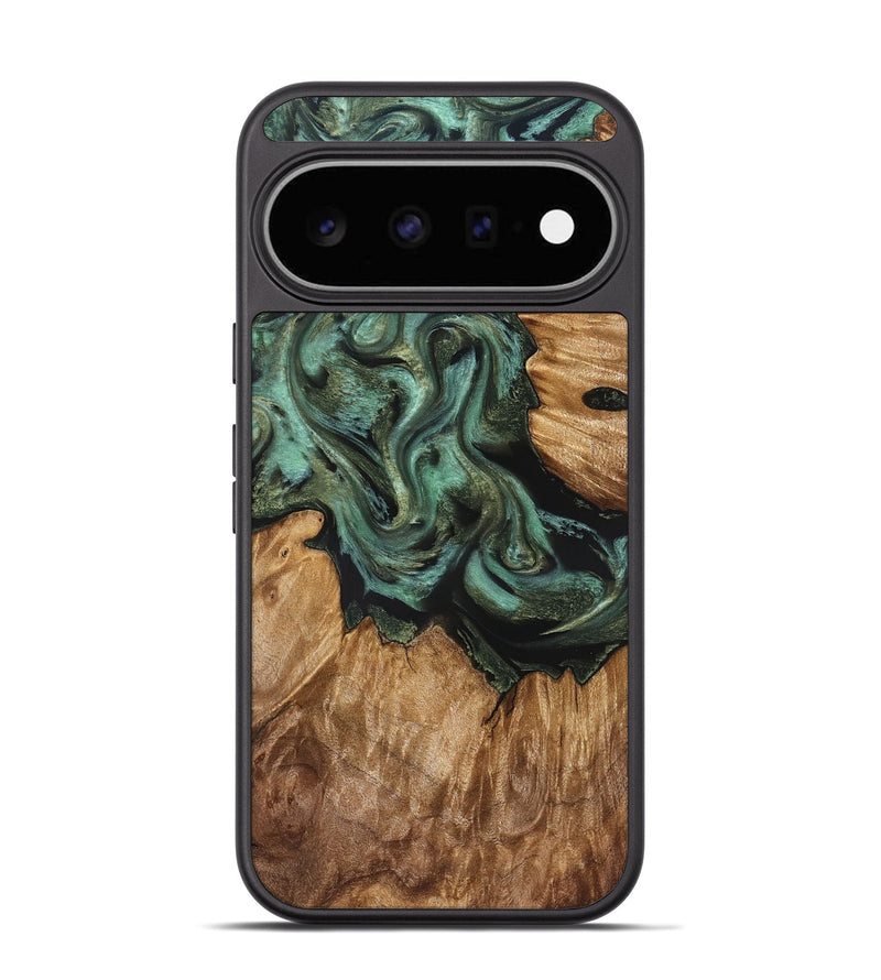 Pixel 11 Wood Phone Case - Kamora (Green, 828664)