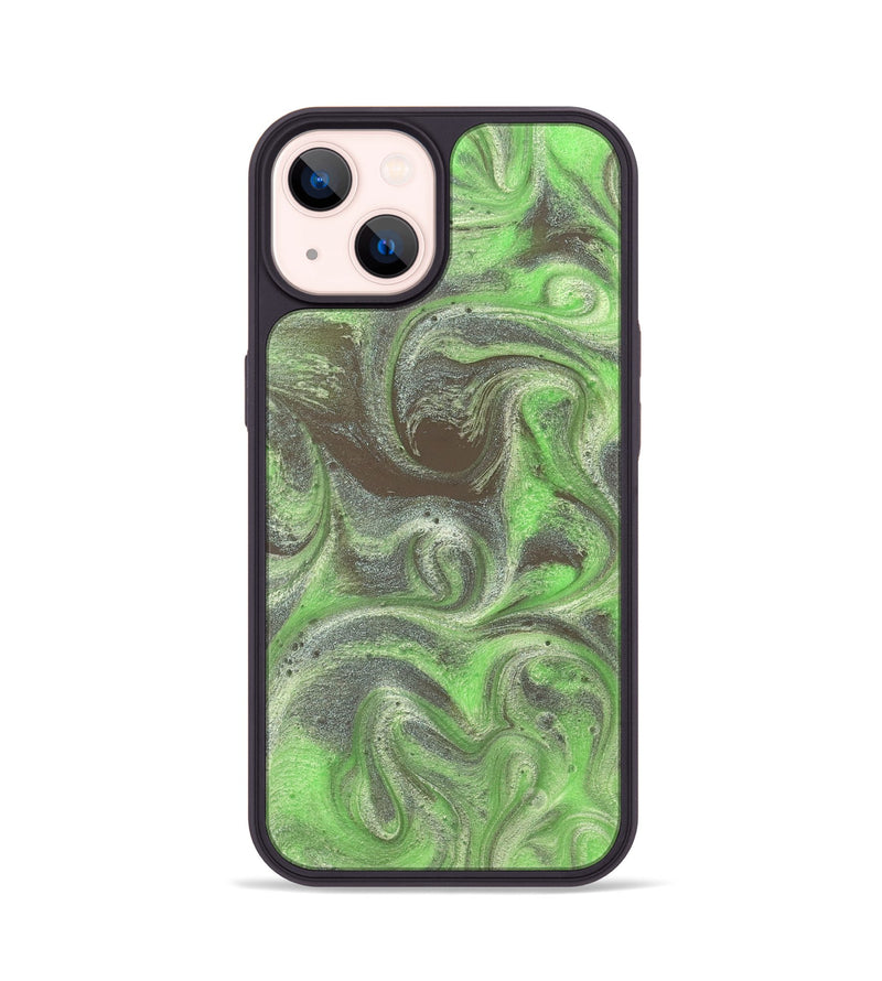 iPhone 14 ResinArt Phone Case - Trevin (Green, 828666)