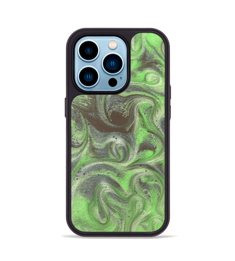 iPhone 14 Pro ResinArt Phone Case - Trevin (Green, 828666)