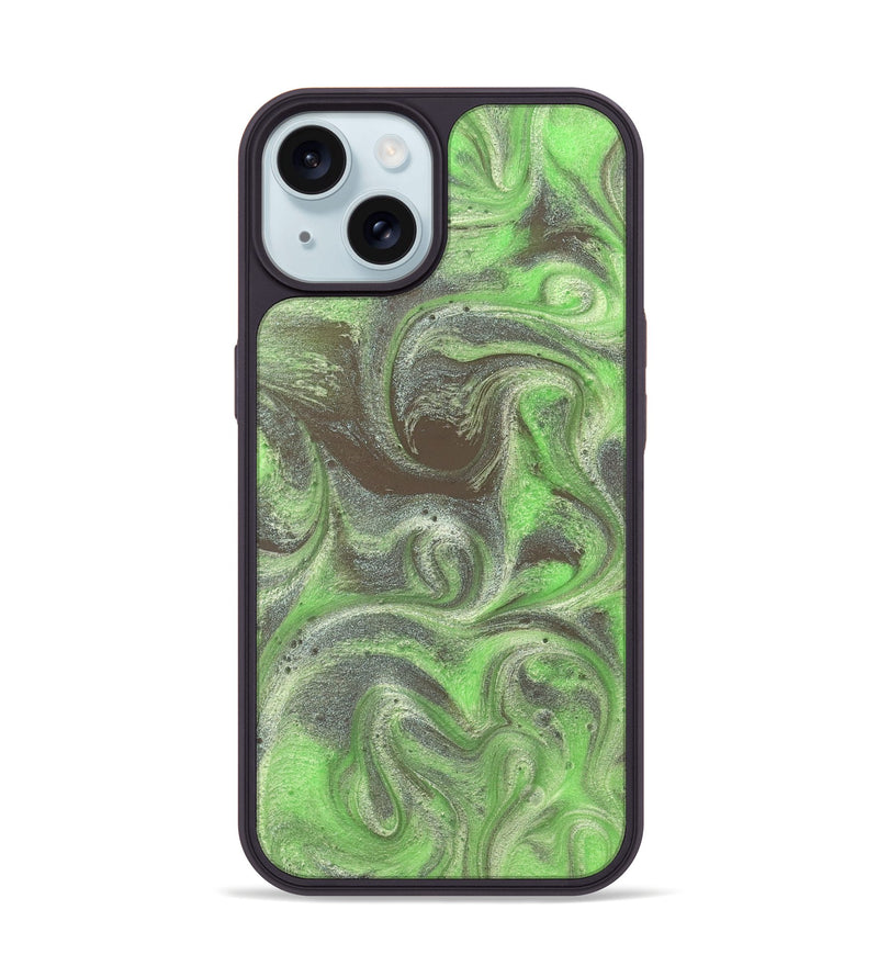 iPhone 15 ResinArt Phone Case - Trevin (Green, 828666)