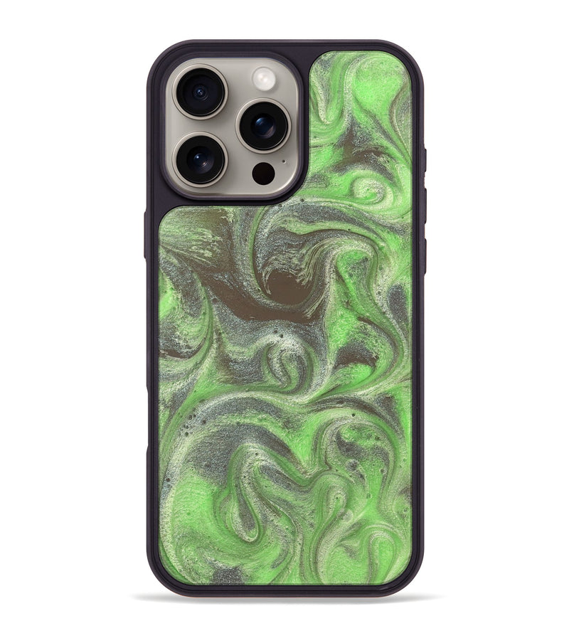 iPhone 16 Pro Max ResinArt Phone Case - Trevin (Green, 828666)