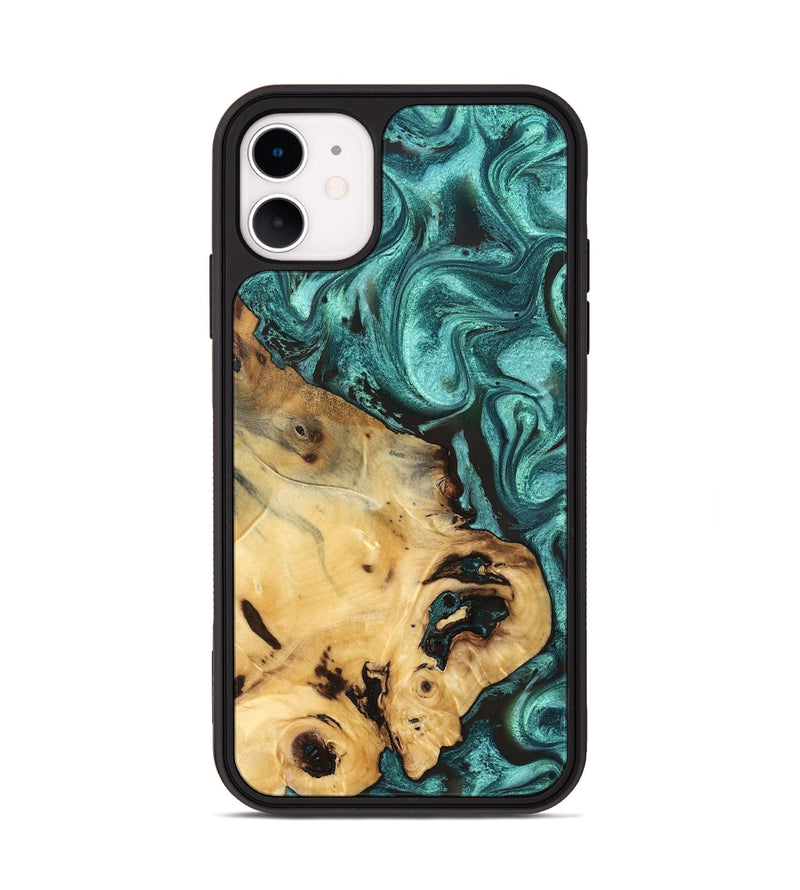 iPhone 11 Wood Phone Case - Tawana (Green, 828667)