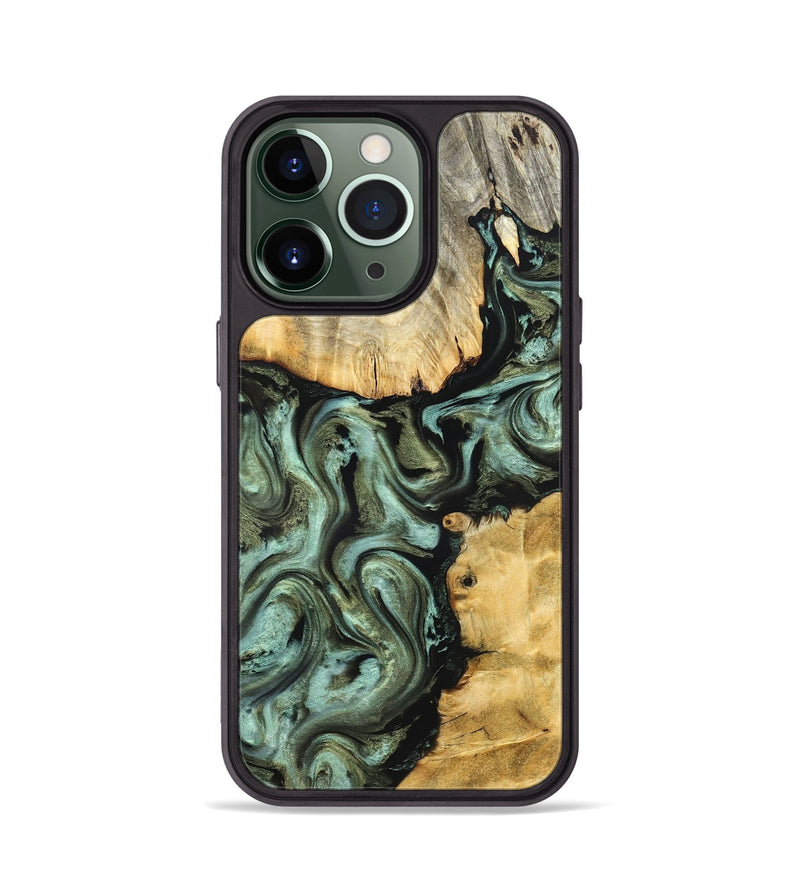 iPhone 13 Pro Wood Phone Case - Jeri (Green, 828669)