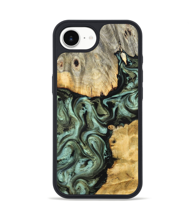 iPhone 16e Wood Phone Case - Jeri (Green, 828669)